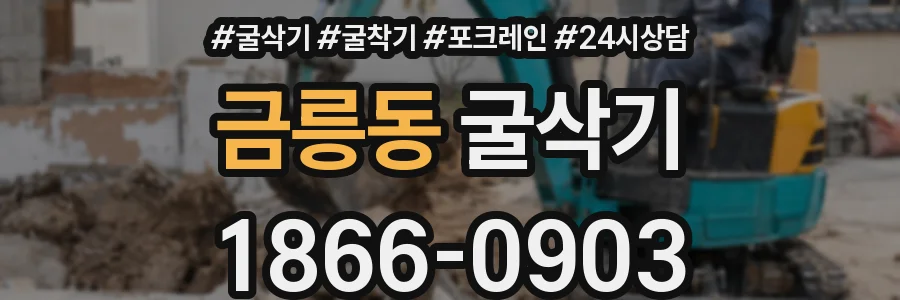 금릉동 굴삭기