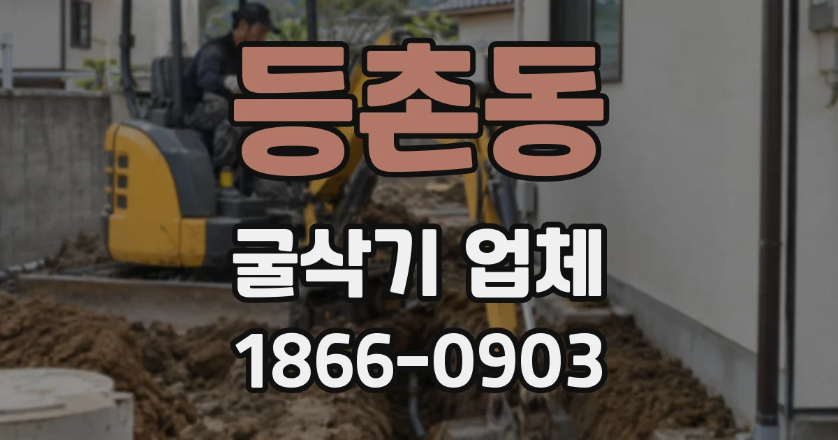 등촌동 굴삭기 업체
