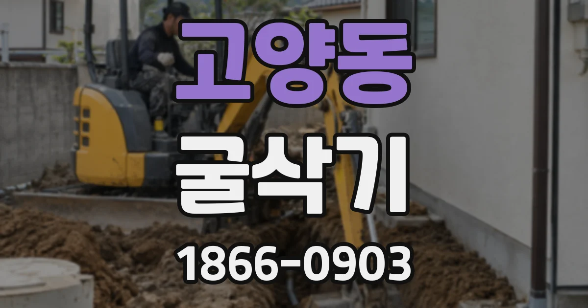 고양동 굴삭기