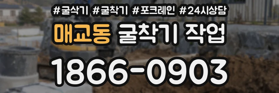 매교동 굴착기 작업