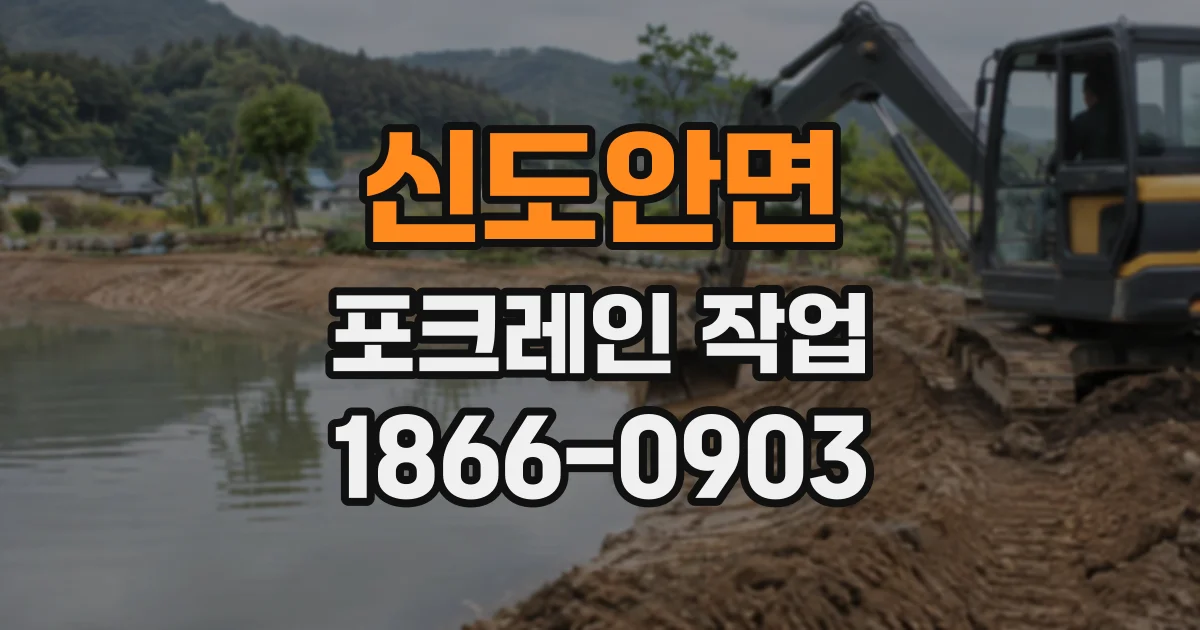 신도안면 포크레인작업