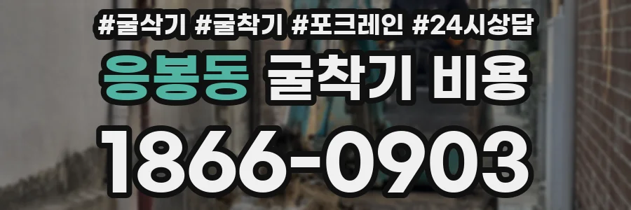 응봉동 굴착기 비용