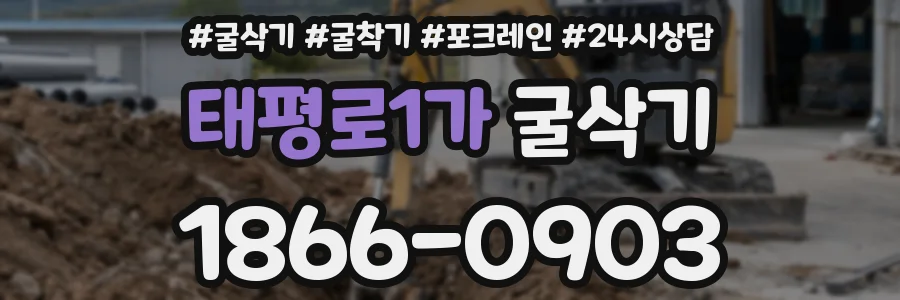 태평로1가 굴삭기