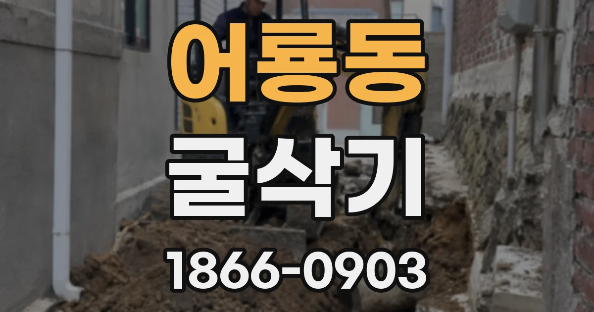 어룡동 굴삭기