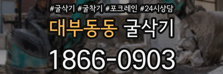 대부동동 굴삭기