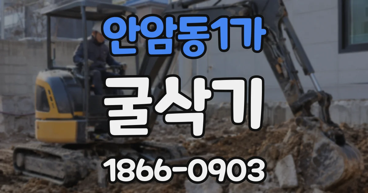 안암동1가 굴삭기