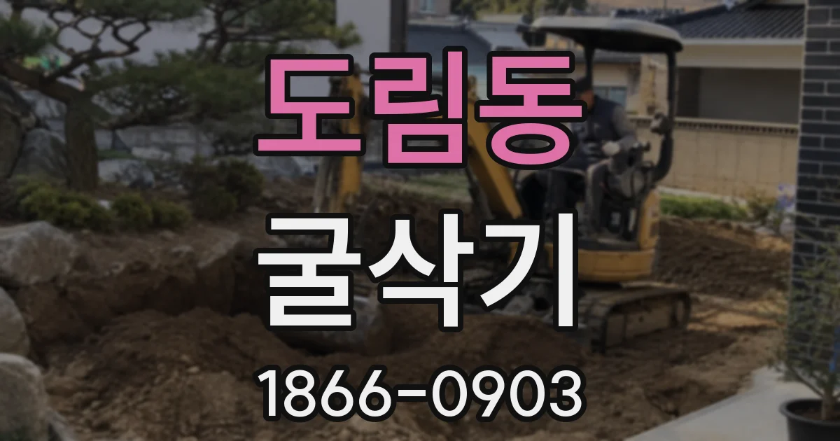 도림동 굴삭기