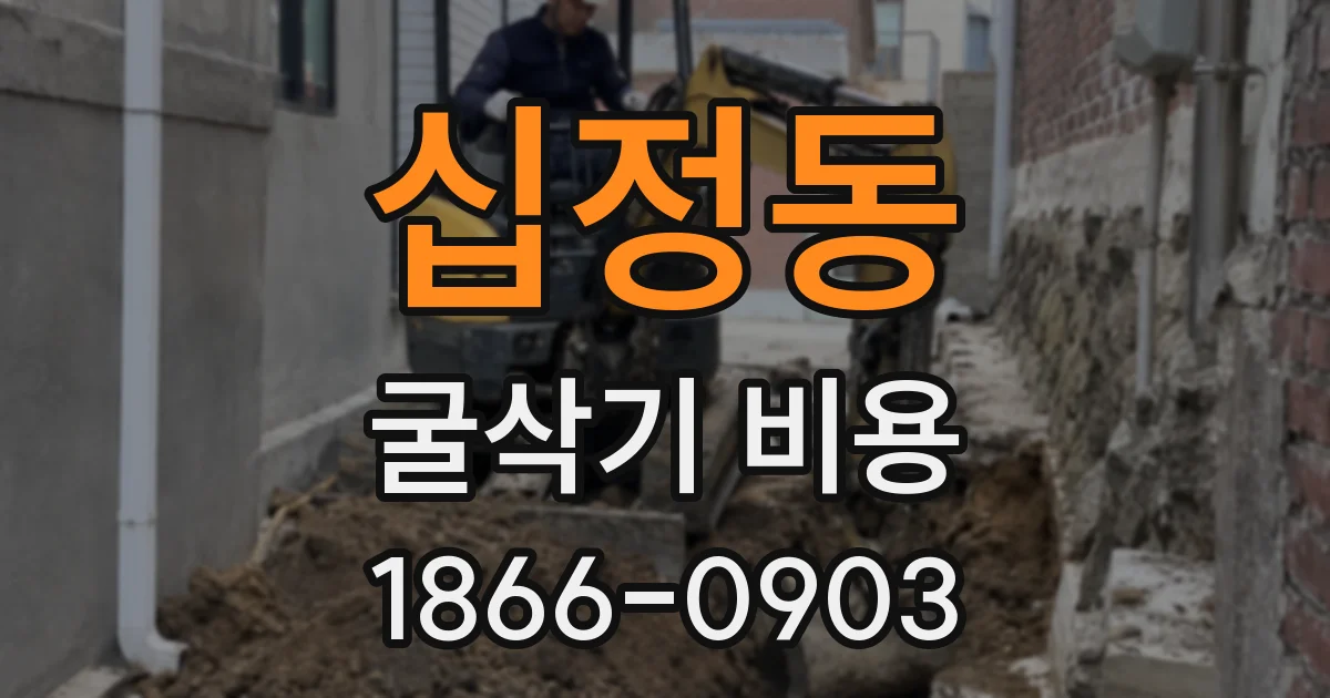 십정동 굴삭기 비용