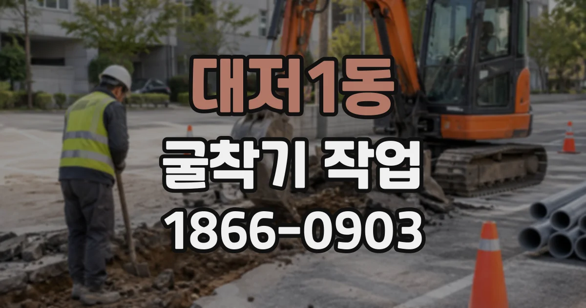 대저1동 굴착기작업