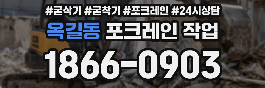 옥길동 포크레인 작업