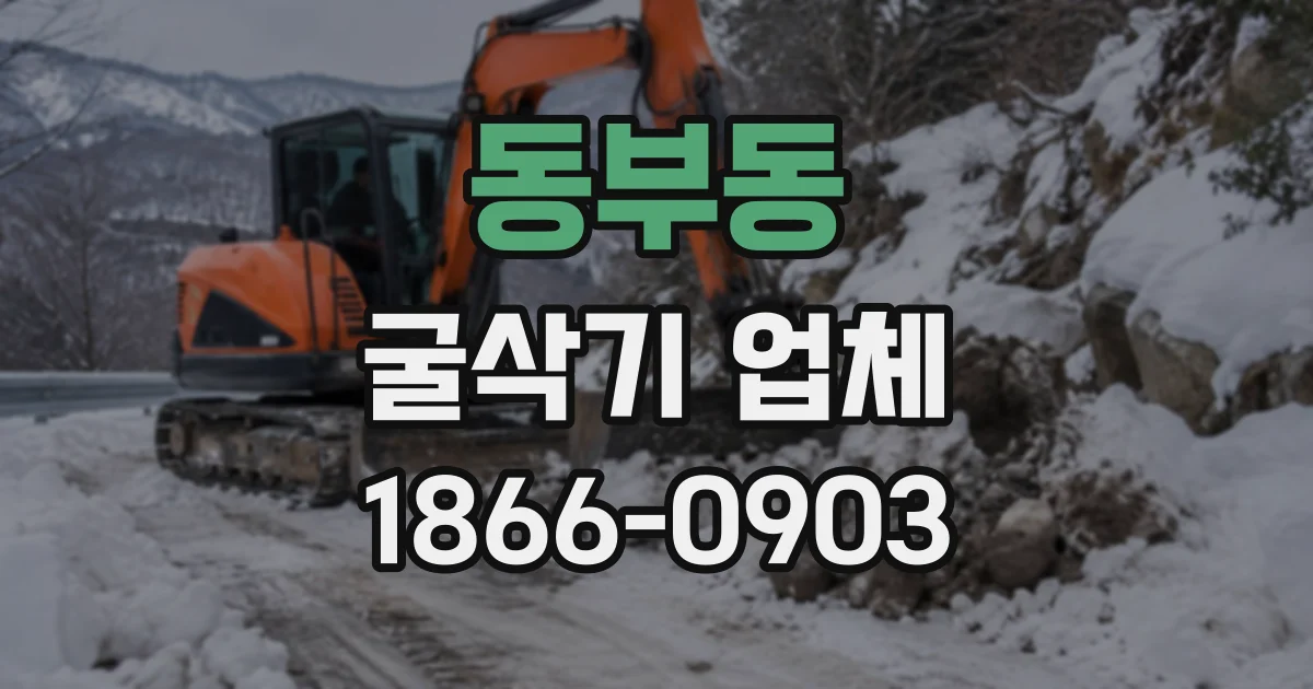 동부동 굴삭기업체
