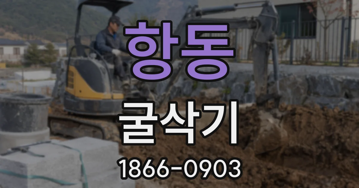 항동 굴삭기