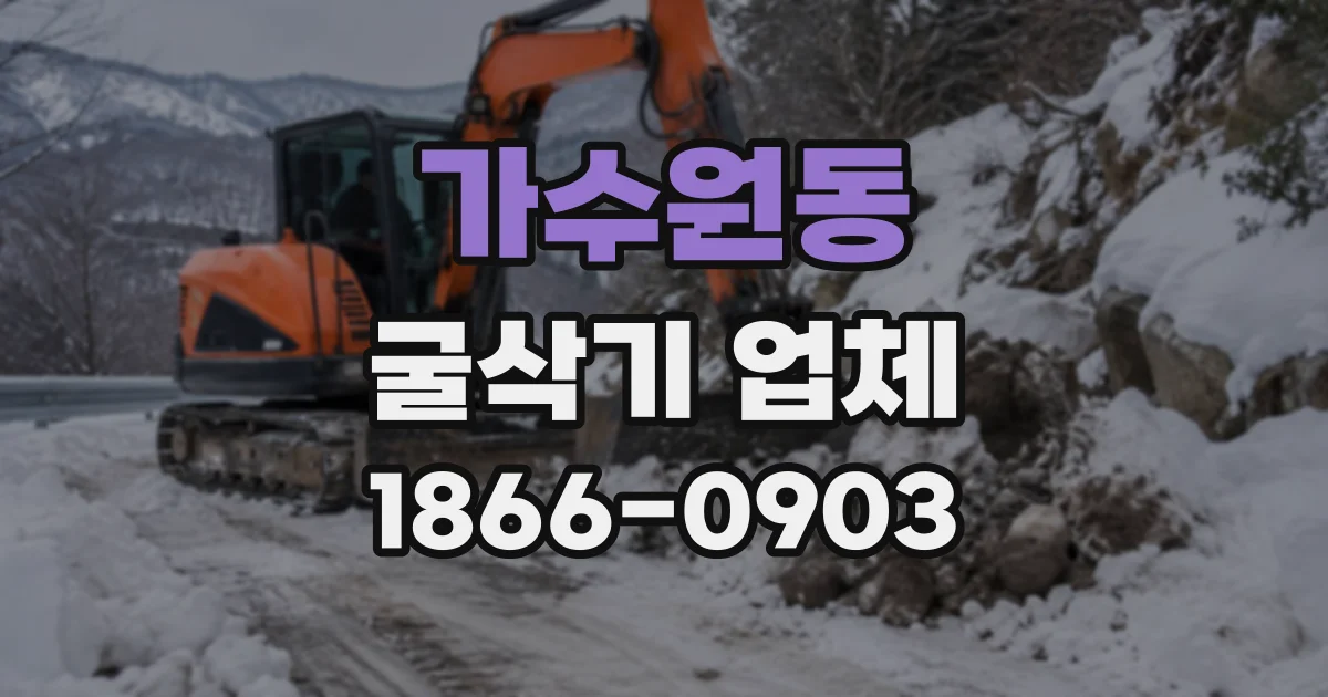 가수원동 굴삭기업체