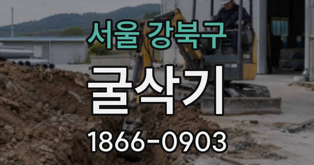서울 강북구 굴삭기