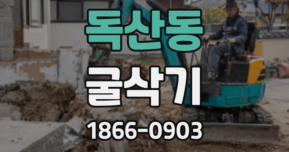 독산동 굴삭기