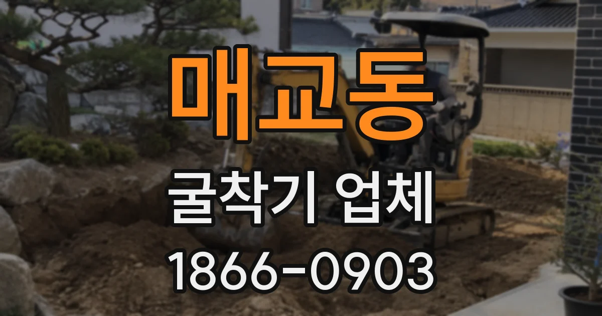 매교동 굴착기 업체