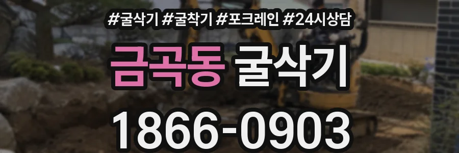 금곡동 굴삭기