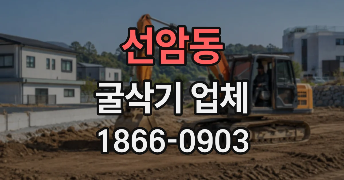 선암동 굴삭기업체