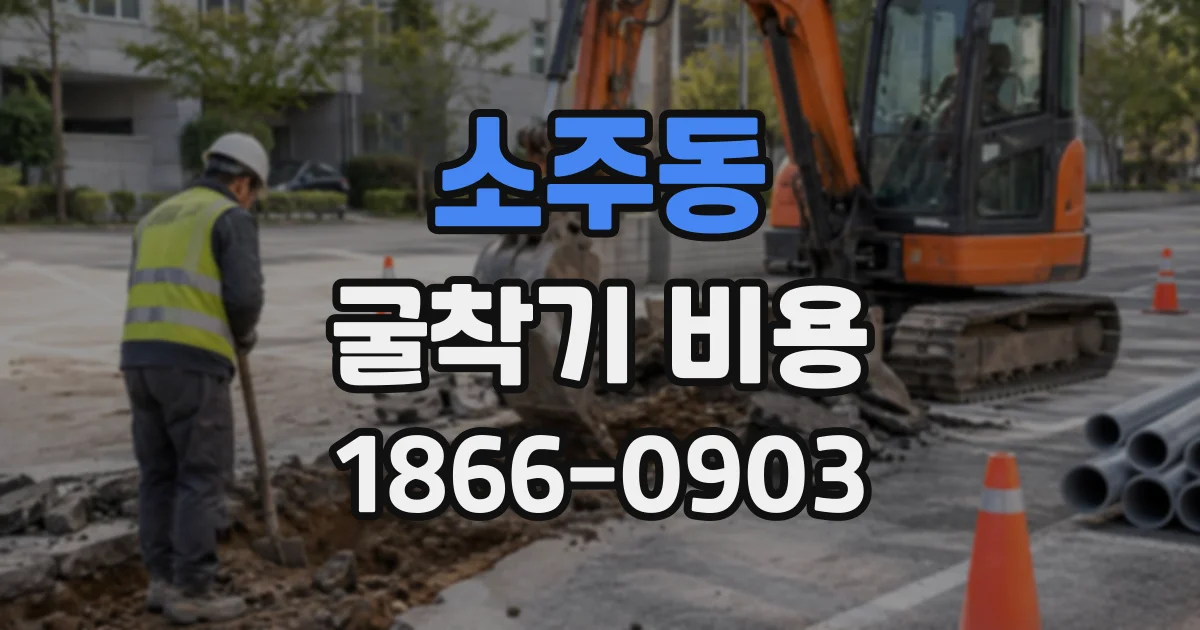 소주동 굴착기비용