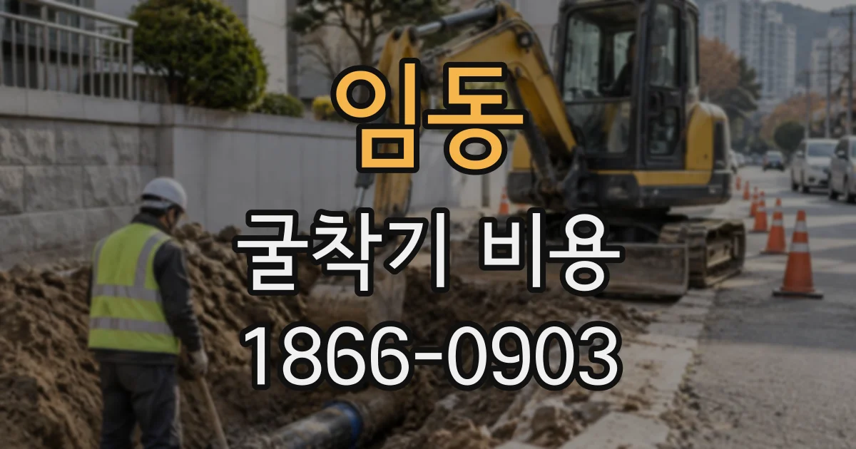 임동 굴착기비용
