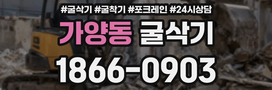 가양동 굴삭기