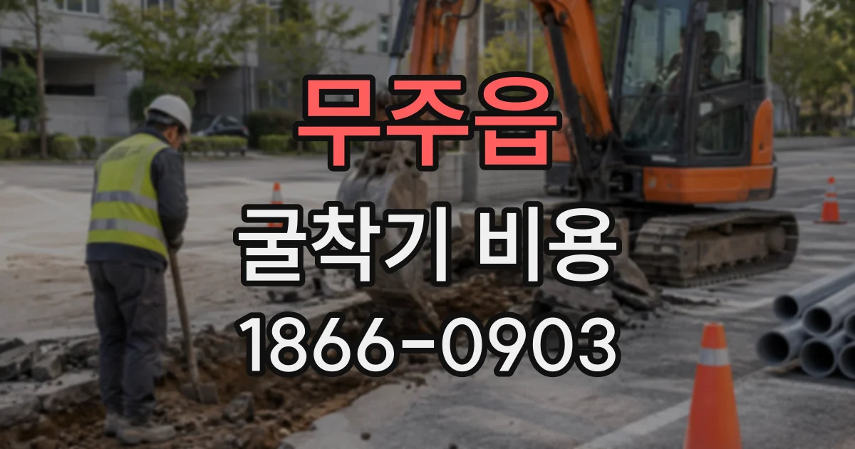 무주읍 굴착기비용