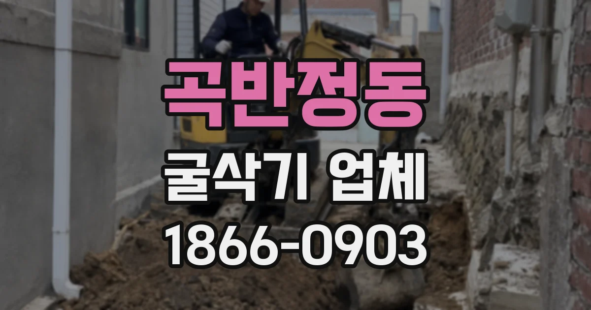 곡반정동 굴삭기 업체