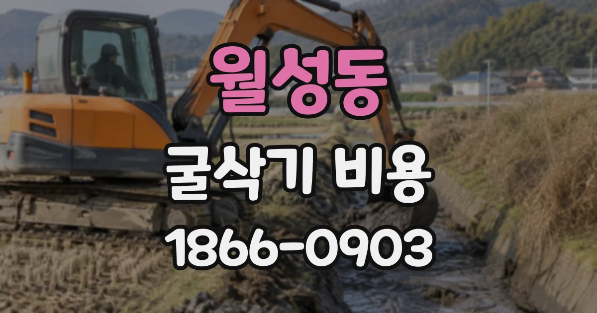 월성동 굴삭기비용