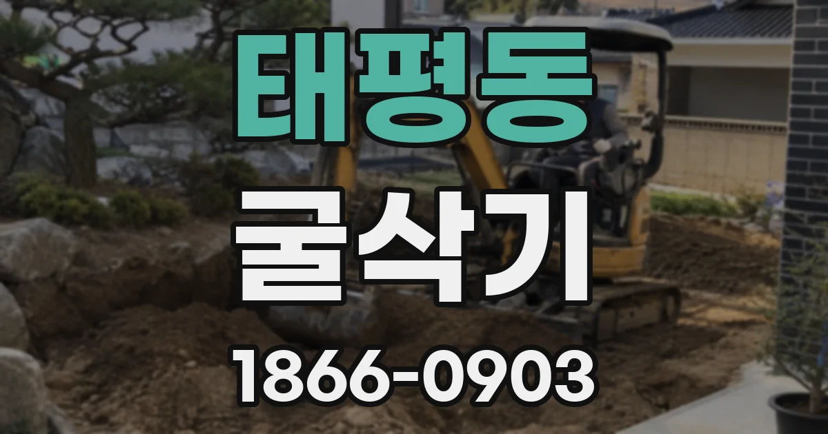 태평동 굴삭기