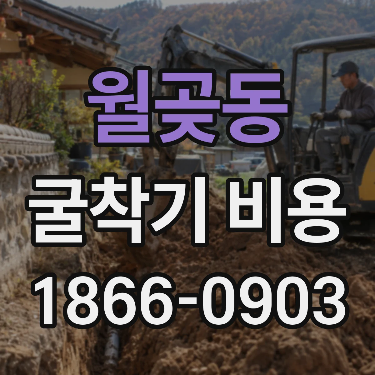 월곶동 굴착기 비용