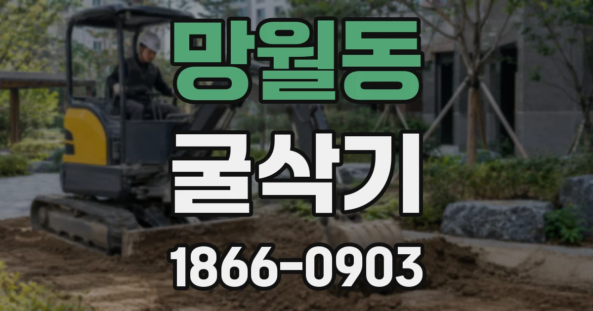 망월동 굴삭기