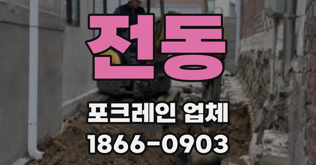 전동 포크레인 업체