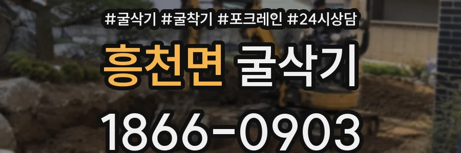 흥천면 굴삭기