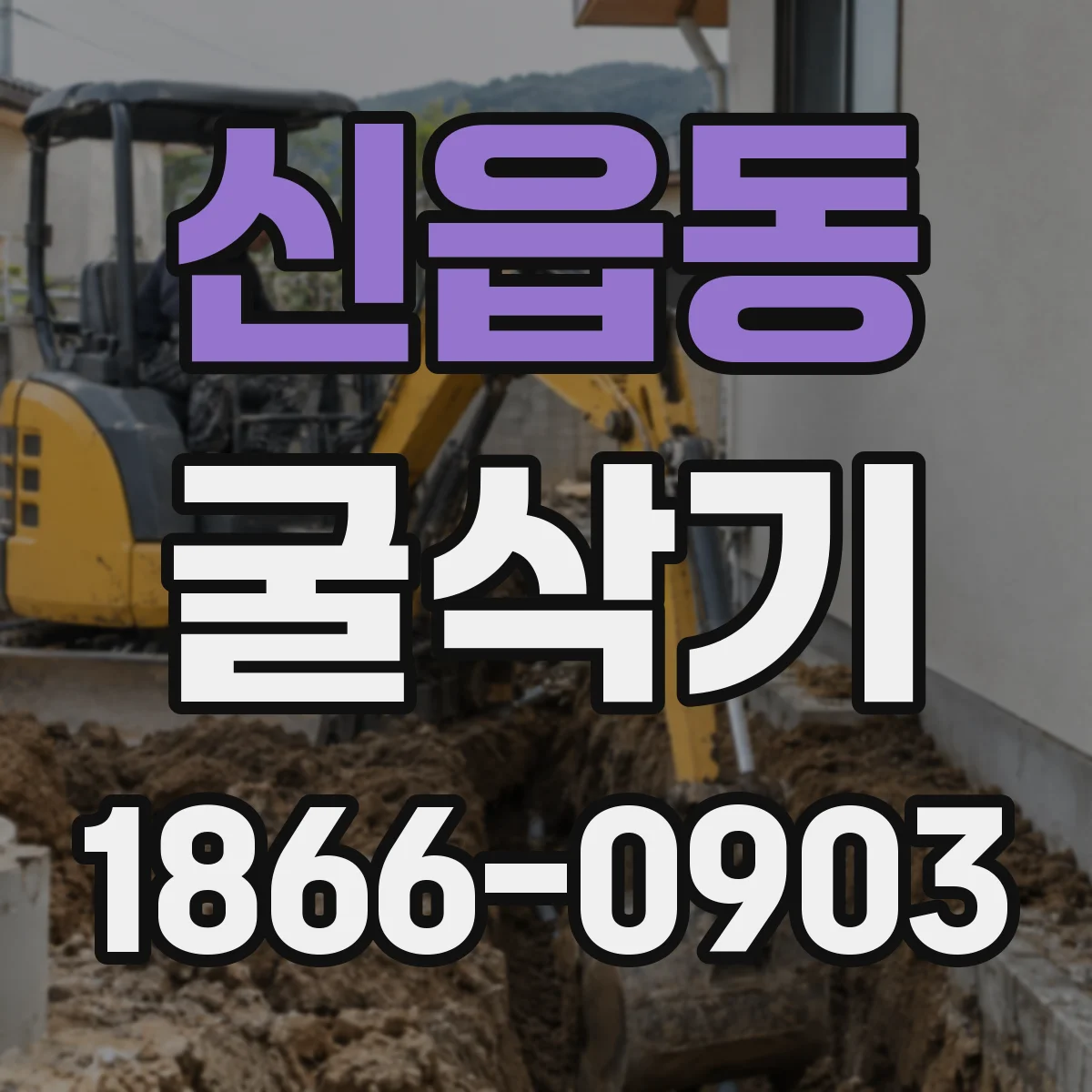 신읍동 굴삭기