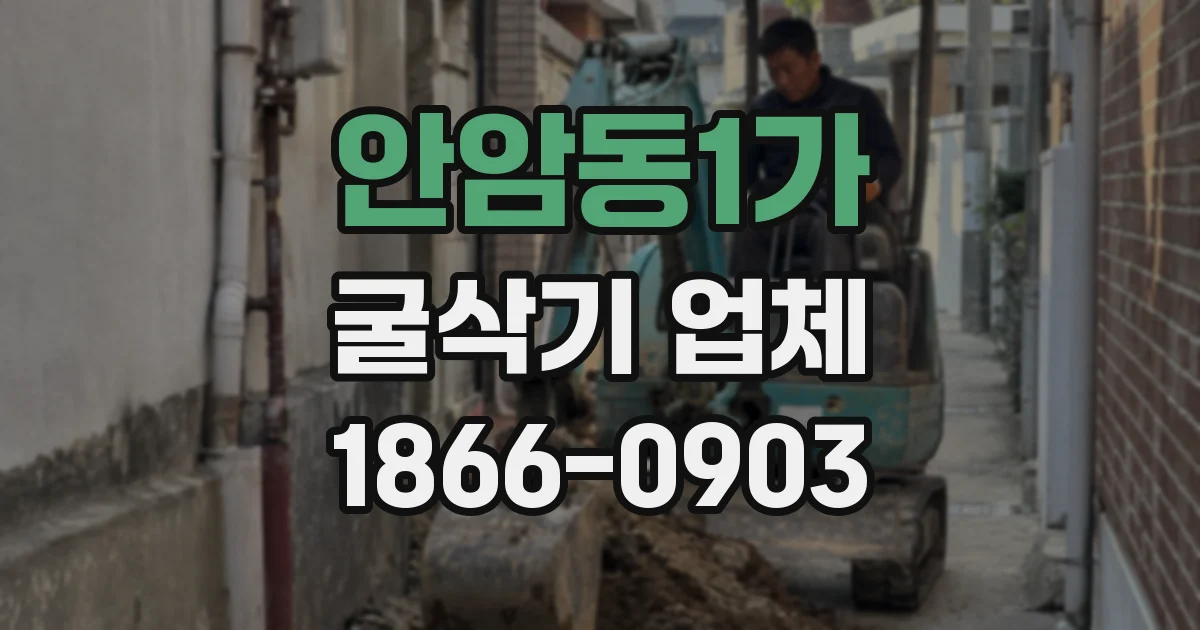 안암동1가 굴삭기 업체