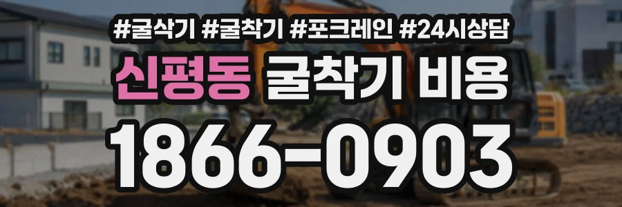 신평동 굴착기비용 상담 전화 1866-0903