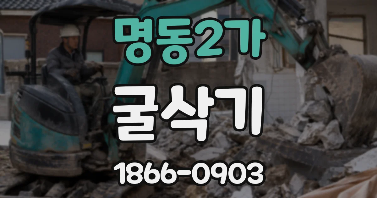 명동2가 굴삭기