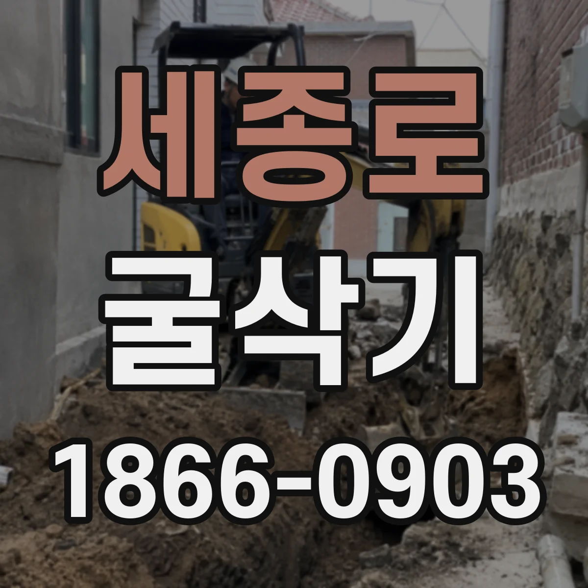 세종로 굴삭기