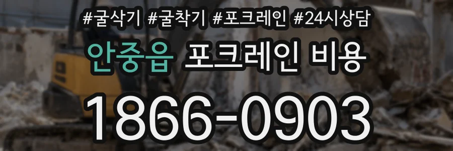 안중읍 포크레인 비용