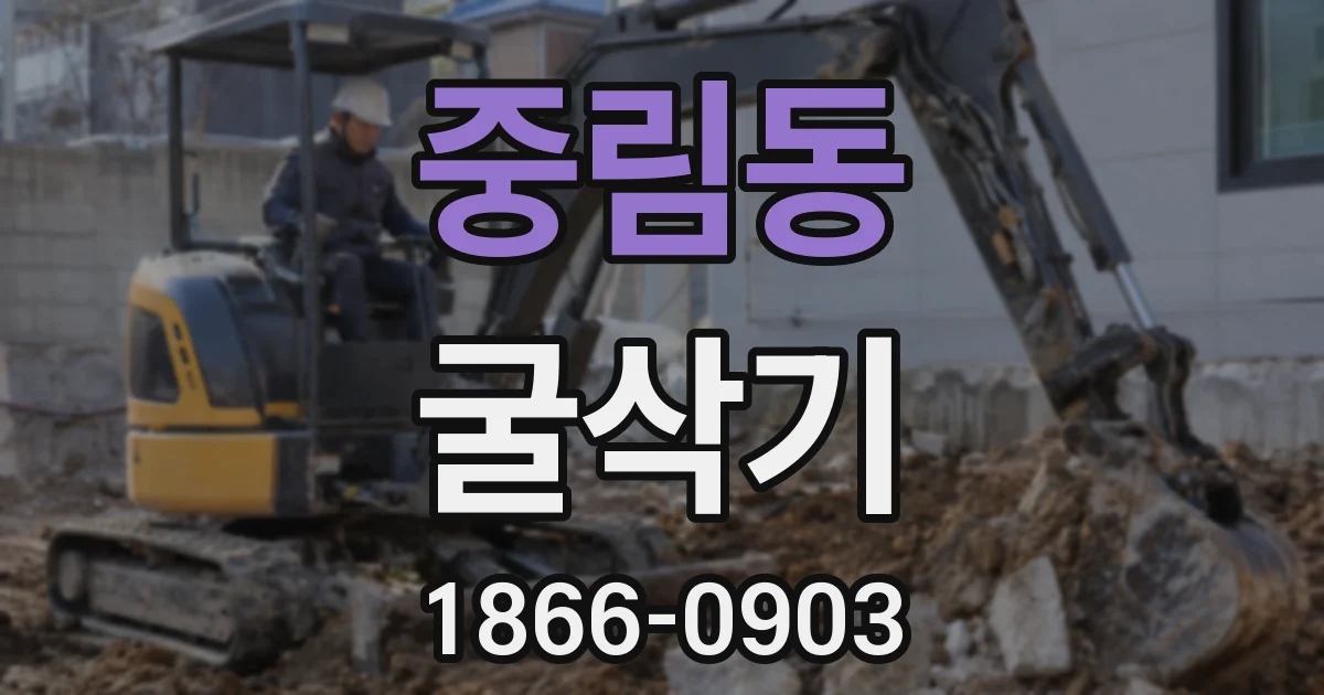중림동 굴삭기
