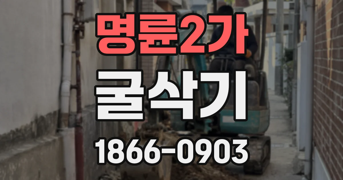 명륜2가 굴삭기