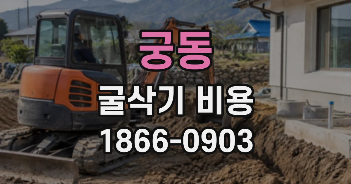 궁동 굴삭기비용
