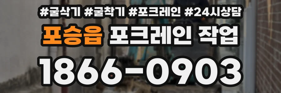 포승읍 포크레인 작업