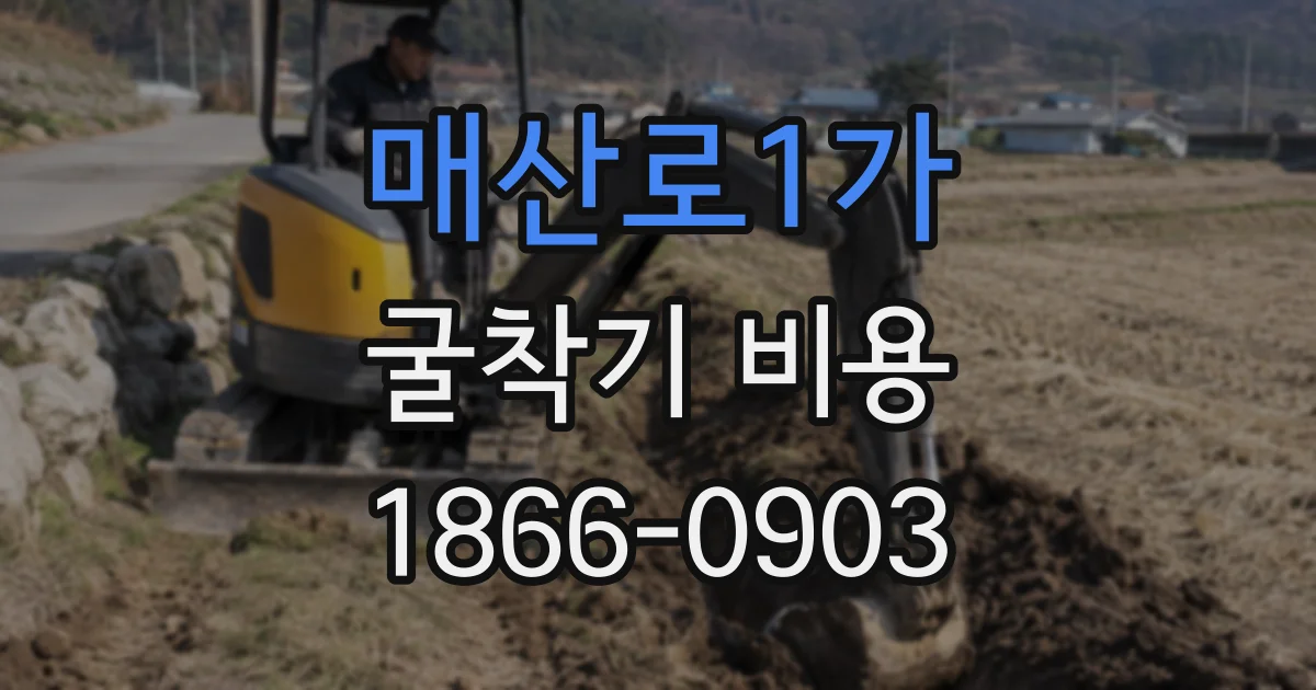 매산로1가 굴착기 비용