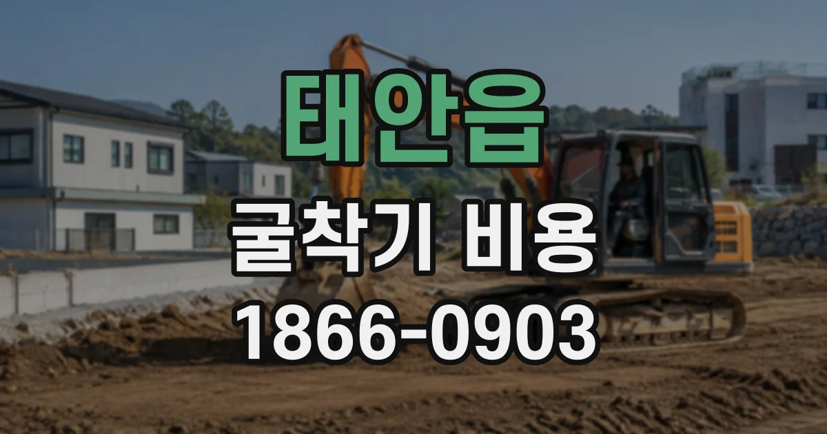 태안읍 굴착기비용