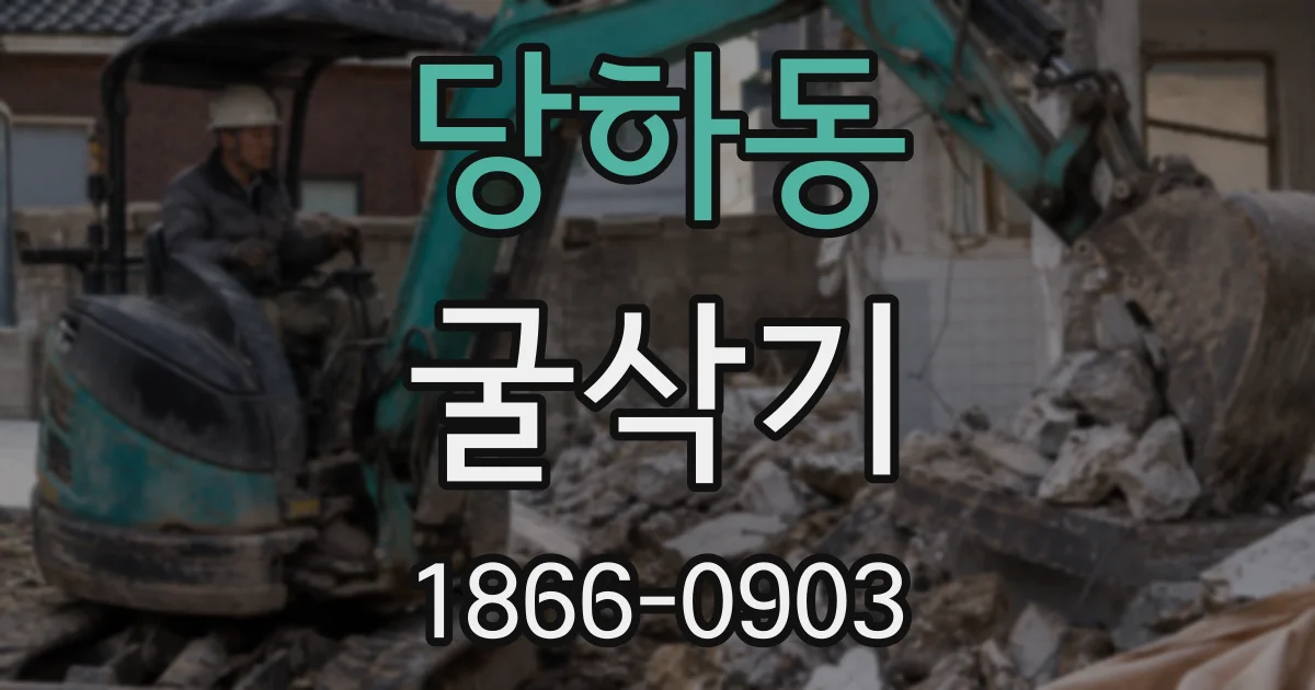당하동 굴삭기