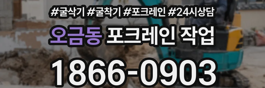 오금동 포크레인 작업