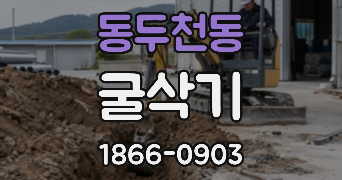 동두천동 굴삭기