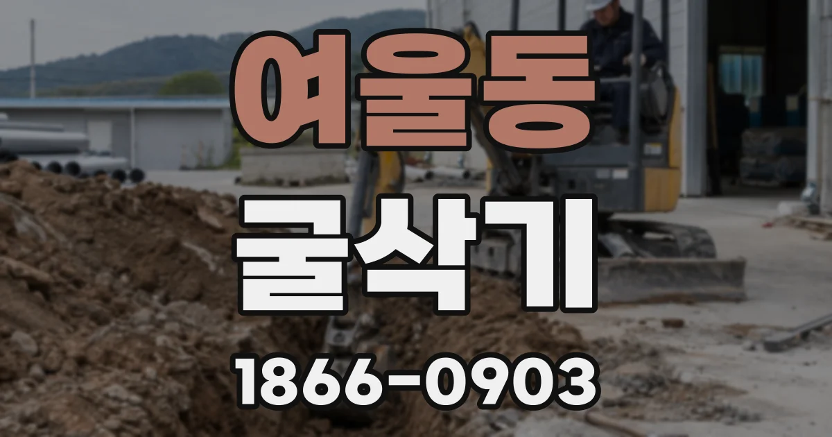 여울동 굴삭기