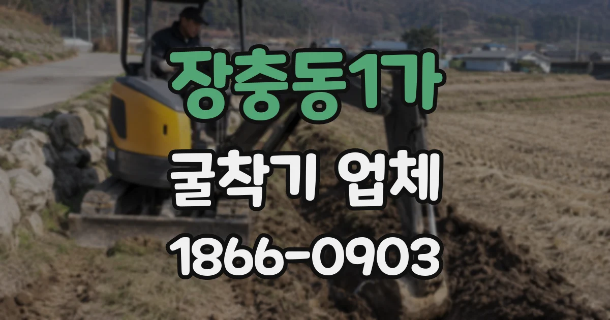 장충동1가 굴착기 업체